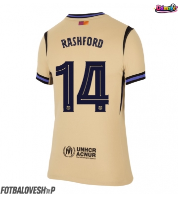 Barcelona Marcus Rashford #14 Dámské Venkovní Dres 2025-26 Krátký Rukáv